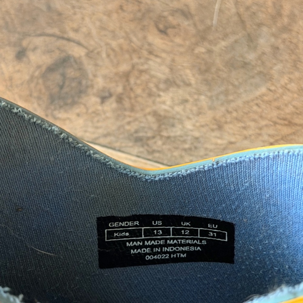 Kids Xtratuf Blue Yellow Ankle Deck Boots - Picture 3 of 3